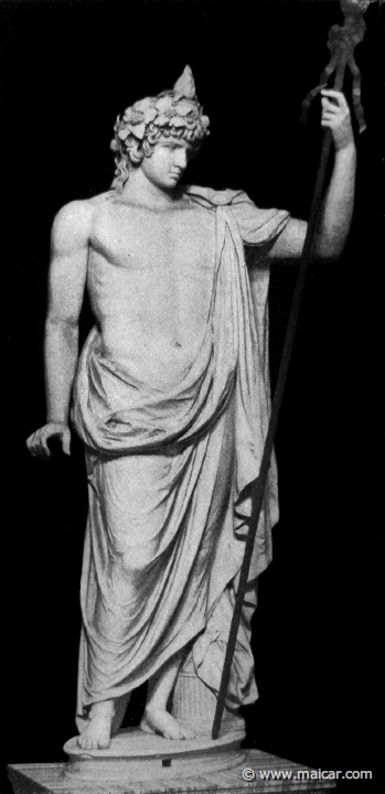 hek255a.jpg - hek255a: Antinous als Dionysos. Rom, Vatikan. Die Bildniskunst der Griechen und Römer, von Anton Hekler (1912).