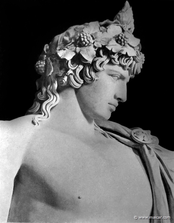 hek255b.jpg - hek255b: Kopf der nebenstenden Antinous-Statue (255a). Die Bildniskunst der Griechen und Römer, von Anton Hekler (1912).