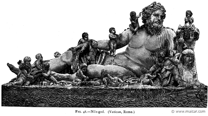 mur048.jpg - mur048: Nilus, river god.Alexander S. Murray, Manual of Mythology (1898).