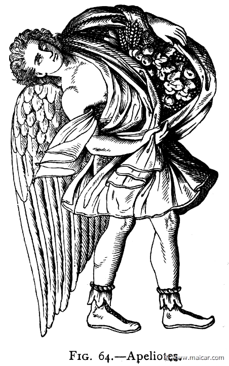 mur064.jpg - mur064: Apeliotes, southeast wind.Alexander S. Murray, Manual of Mythology (1898).