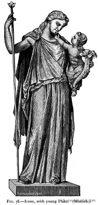 mur078.jpg - mur078: Eirene and Plutus.Alexander S. Murray, Manual of Mythology (1898).