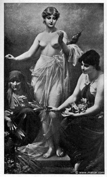 mur228p.jpg - mur228p: Friedrich Paul Thumann 1834-1908: The Three Fates. Alexander S. Murray, Manual of Mythology (1898).