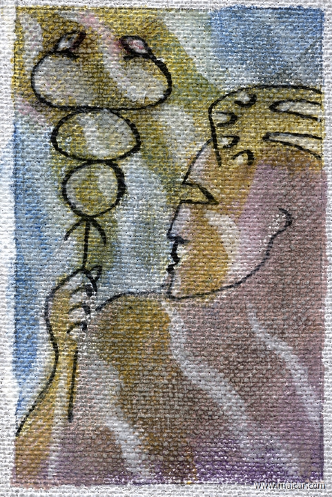 par024.jpg - par024: Hermes. Carlos Parada, Mythological Sketches (1987).