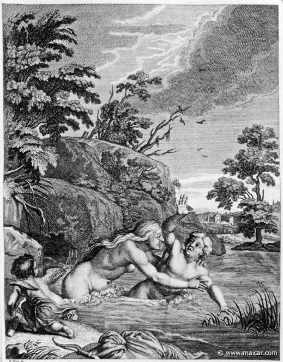 3112detail.jpg - 3112 (detail): Salmacis and Hermaphroditus are joined in one body.Bernard Picart (1673-1733), Fabeln der Alten (Musen-Tempel), 1754.