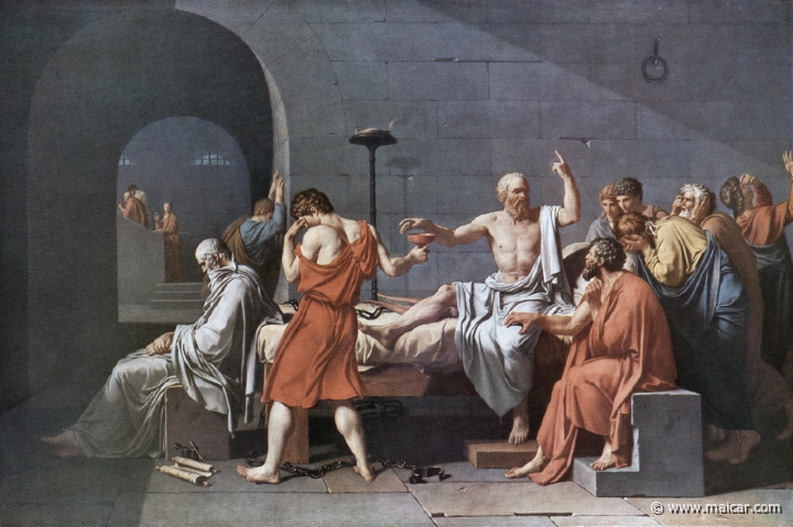 print020.jpg - print020: Jacques-Louis David (1748-1825): The Death of Socrates (1787).