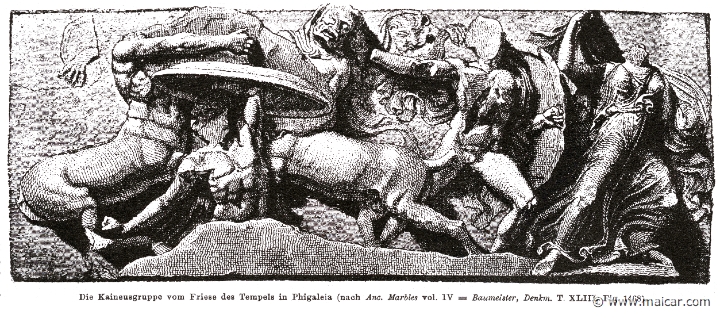 RII.1-0898.jpg - RII.1-0898: The Centaurs, burying Caeneus alive.Wilhelm Heinrich Roscher (Göttingen, 1845- Dresden, 1923), Ausfürliches Lexikon der griechisches und römisches Mythologie, 1884.