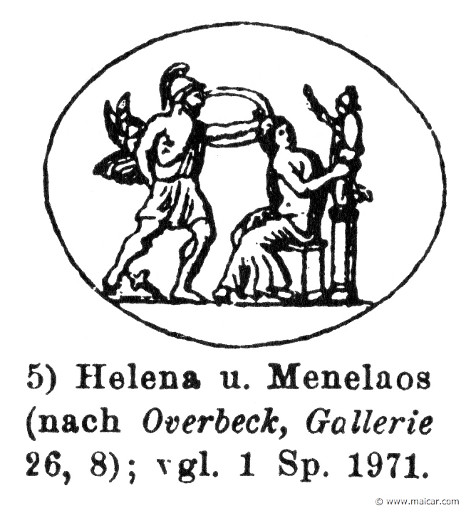 RII.2-2787.jpg - RII.2-2787: Helen and Menelaus.Wilhelm Heinrich Roscher (Göttingen, 1845- Dresden, 1923), Ausfürliches Lexikon der griechisches und römisches Mythologie, 1884.