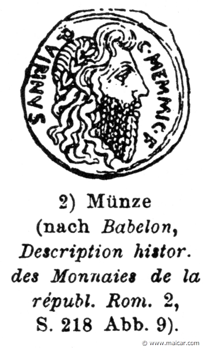 RIV-0016.jpg - RIV-0016: Quirinus (Romulus). Roman (republic) coin.Wilhelm Heinrich Roscher (Göttingen, 1845- Dresden, 1923), Ausfürliches Lexikon der griechisches und römisches Mythologie, 1884.