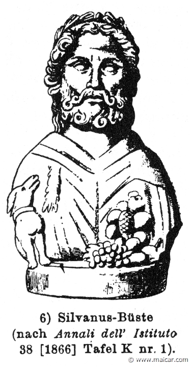 RIV-0862.jpg - RIV-0862: Bust of Silvanus.Wilhelm Heinrich Roscher (Göttingen, 1845- Dresden, 1923), Ausfürliches Lexikon der griechisches und römisches Mythologie, 1884.