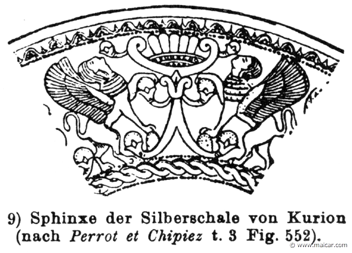 RIV-1346.jpg - RIV-1346: Sphinxes.Wilhelm Heinrich Roscher (Göttingen, 1845- Dresden, 1923), Ausfürliches Lexikon der griechisches und römisches Mythologie, 1884.