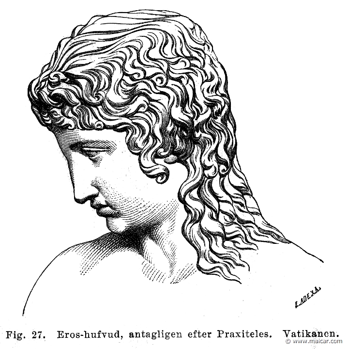 see066b.jpg - see066b: Head of Eros, probably by Praxiteles. Vatican.