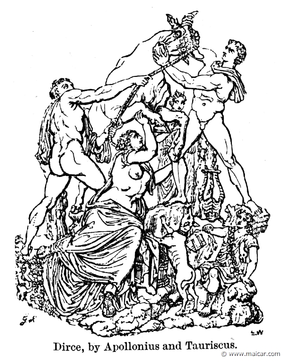 smi213.jpg - smi213: Punishment of Dirce. Toro Farnese. Beginning of 3rd century AD. The group shows Amphion, Zethus, Antiope, and Dirce.