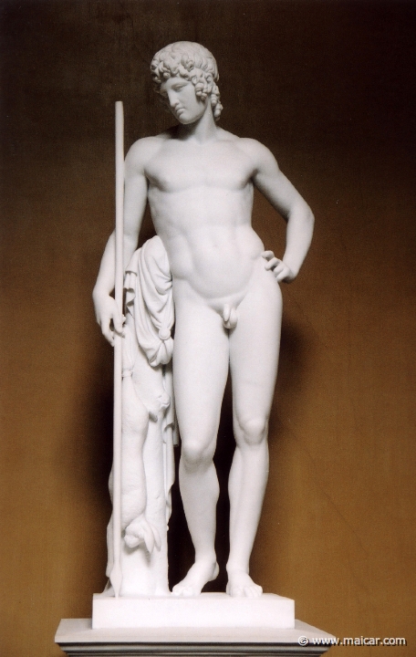 9124.jpg - 9124: Bertel Thorvaldsen 1770-1844: Adonis, 1808. The Thorvaldsen Museum, Copenhagen.