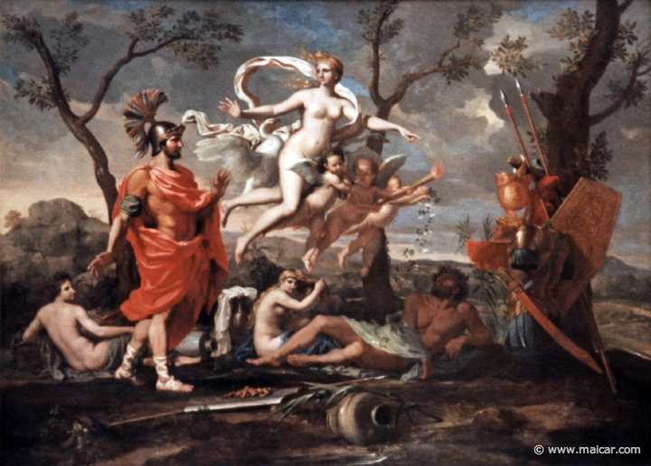 4416.jpg - 4416: Nicolas Poussin 1594-1665: Vénus montrant ses armes à Enée. Musée des beaux arts, Rouen.