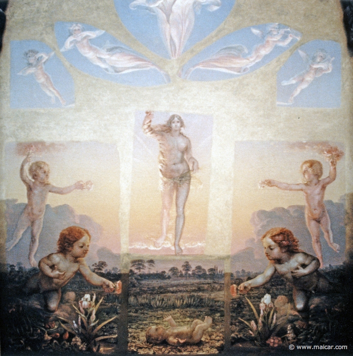 3216.jpg - 3216: M. Philipp Otto Runge 1777-1810: Der Morgen (zweite Fassung, 1808-1809). Hamburger Kunsthalle.