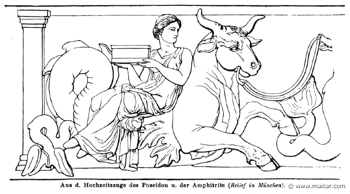 RI.1-0321.jpg - RI.1-0321: From the wedding procession of Poseidon and Amphitrite. Wilhelm Heinrich Roscher (Göttingen, 1845- Dresden, 1923), Ausfürliches Lexikon der griechisches und römisches Mythologie, 1884.