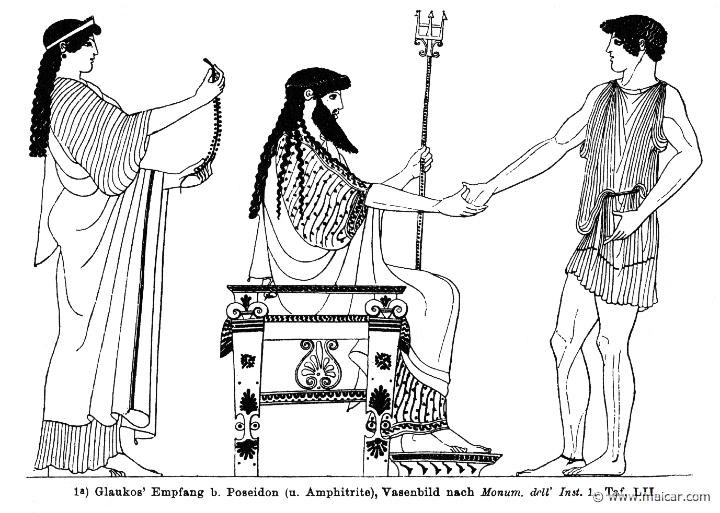 RI.2-1679.jpg - RI.2-1679: Glaucus with Poseidon and Amphitrite. Wilhelm Heinrich Roscher (Göttingen, 1845- Dresden, 1923), Ausfürliches Lexikon der griechisches und römisches Mythologie, 1884.