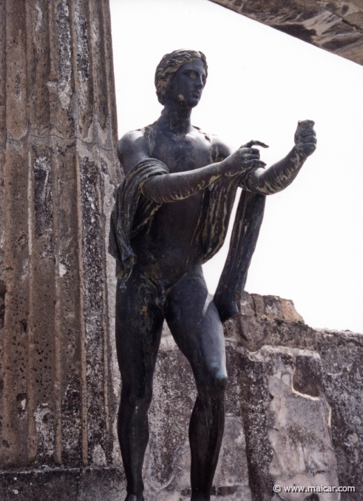 7402.jpg - 7402: Apollo, in front of the Temple of Apollo, Pompeii.