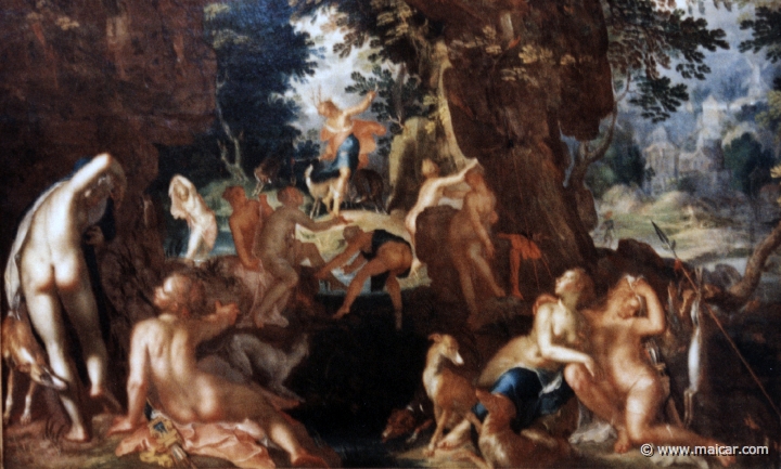 0530.jpg - 0530: Joachim Wtewael 1566-1638: Diana und Actaeon, 1607. K√ºnsthistorische Museum, Wien.