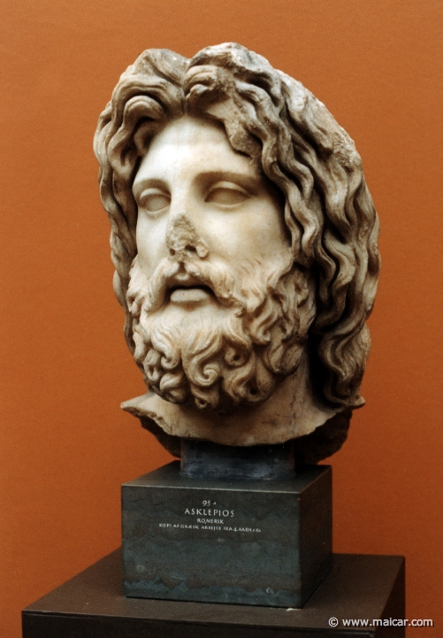 1613.jpg - 1613: Asklepios. Roman copy of Greek work from 4C BC. Ny Carlsberg Glyptotek, Copenhagen.