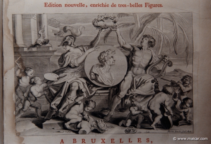 2835.jpg - 2835: Frontispiece.Les METAMORPHOSES D’OVIDE EN LATIN ET FRANÇOIS, DIVISÉES EN XV LIVRES. TRADUCTION DE Mr. PIERRE DU-RYER PARISIEN, DE L’ACADEMIE FRANÇOISE. MDCLXXVII.