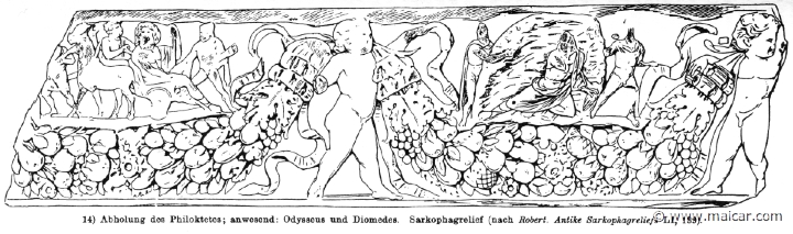 RIII.2-2340.jpg - RIII.2-2340: Odysseus and Diomedes fetching Philoctetes. Wilhelm Heinrich Roscher (Göttingen, 1845- Dresden, 1923), Ausfürliches Lexikon der griechisches und römisches Mythologie, 1884.