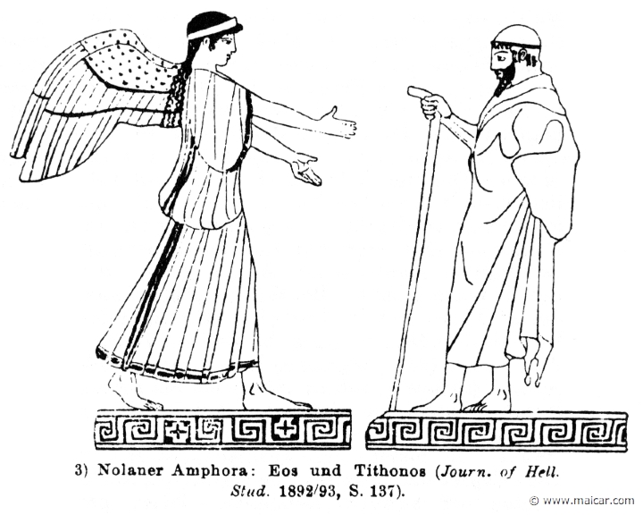 RV-1030.jpg - RV-1030: Eos and Tithonus. Wilhelm Heinrich Roscher (Göttingen, 1845- Dresden, 1923), Ausfürliches Lexikon der griechisches und römisches Mythologie, 1884.