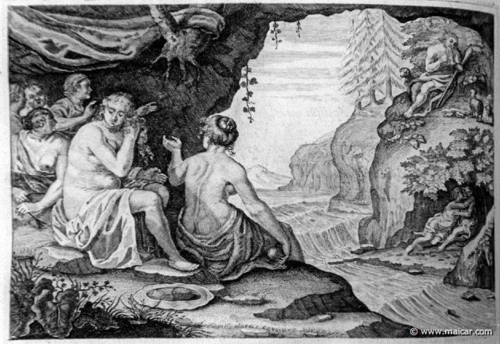 2817.jpg - 2817: Acis, Galatea, and Polyphemus. Les METAMORPHOSES D’OVIDE EN LATIN ET FRANÇOIS, DIVISÉES EN XV LIVRES. TRADUCTION DE Mr. PIERRE DU-RYER PARISIEN, DE L’ACADEMIE FRANÇOISE. MDCLXXVII.