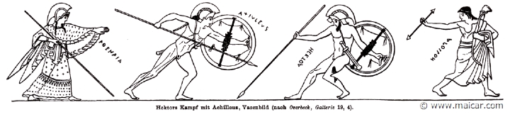 RI.2-1922.jpg - RI.2-1921: Hector fighting Achilles. Apollo is seen behind Hector, and Athena behind Achilles. Wilhelm Heinrich Roscher (Göttingen, 1845- Dresden, 1923), Ausfürliches Lexikon der griechisches und römisches Mythologie, 1884.