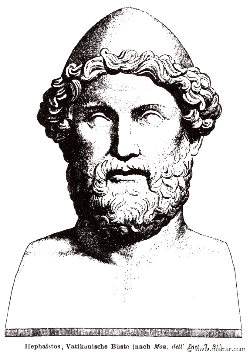 RI.2-2043.jpg - RI.2-2043: Hephaestus. Bust in the Vatican. Wilhelm Heinrich Roscher (Göttingen, 1845- Dresden, 1923), Ausfürliches Lexikon der griechisches und römisches Mythologie, 1884.