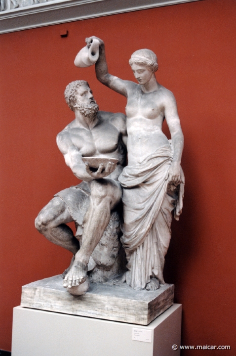 4906.jpg - 4906: Jens Adolph Jerichaü 1816-1883: Hercules and Hebe, 1845. Ny Carlsberg Glyptotek, Copenhagen.