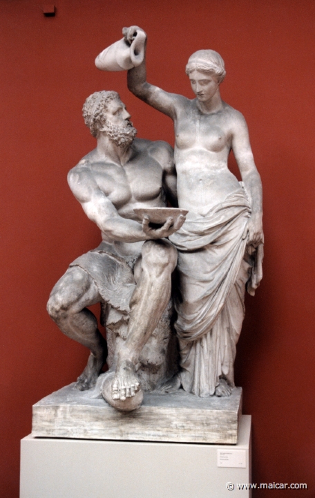 4907.jpg - 4907: Jens Adolph Jerichaü 1816-1883: Hercules and Hebe, 1845. Ny Carlsberg Glyptotek, Copenhagen.