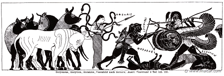 RI.2-1631.jpg - RI.2-1631: Athena, Heracles, Geryon and Eurytion.Wilhelm Heinrich Roscher (Göttingen, 1845- Dresden, 1923), Ausfürliches Lexikon der griechisches und römisches Mythologie, 1884.