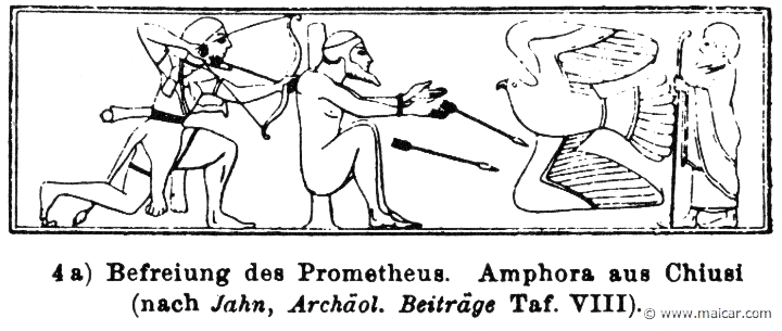 RIII.2-3090.jpg - RIII.2-3090: Heracles releasing Prometheus.Wilhelm Heinrich Roscher (Göttingen, 1845- Dresden, 1923), Ausfürliches Lexikon der griechisches und römisches Mythologie, 1884.