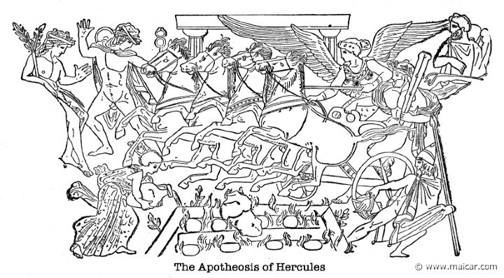 gay243.jpg - gay243: Apotheosis of Heracles.Charles Mills Gayley, The Classic Myths in English Literature (1893).