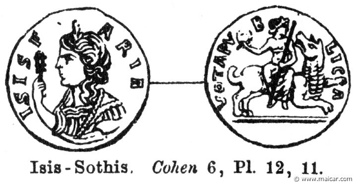 RII.1-0434.jpg - RII.1-0434: Isis. Wilhelm Heinrich Roscher (Göttingen, 1845- Dresden, 1923), Ausfürliches Lexikon der griechisches und römisches Mythologie, 1884.