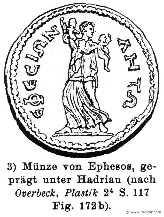 RII.2-1974.jpg - RII.2-1974: Leto and her children (Apollo and Artemis). Wilhelm Heinrich Roscher (Göttingen, 1845- Dresden, 1923), Ausfürliches Lexikon der griechisches und römisches Mythologie, 1884.