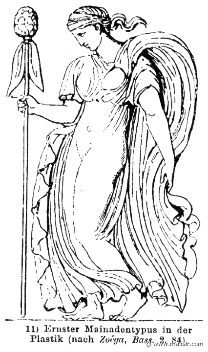 RII.2-2275b.jpg - RII.2-2275b: Maenad. Wilhelm Heinrich Roscher (Göttingen, 1845- Dresden, 1923), Ausfürliches Lexikon der griechisches und römisches Mythologie, 1884.