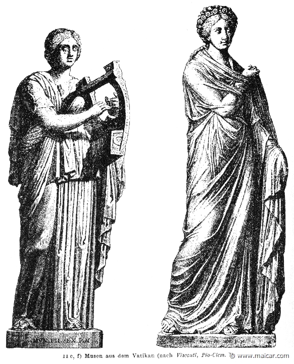 RII.2-3283.jpg - RII.2-3283: Muses.Wilhelm Heinrich Roscher (Göttingen, 1845- Dresden, 1923), Ausfürliches Lexikon der griechisches und römisches Mythologie, 1884.