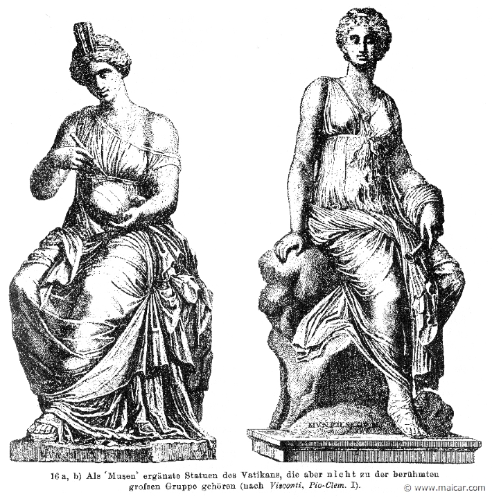 RII.2-3293.jpg - RII.2-3293: Muses.Wilhelm Heinrich Roscher (Göttingen, 1845- Dresden, 1923), Ausfürliches Lexikon der griechisches und römisches Mythologie, 1884.