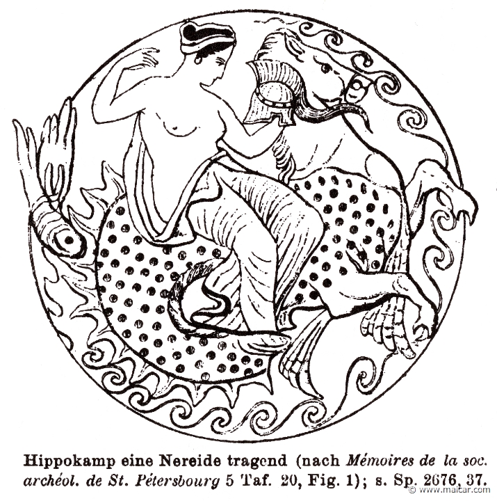 RI.2-2675.jpg - RI.2-2675: Nereid. Wilhelm Heinrich Roscher (Göttingen, 1845- Dresden, 1923), Ausfürliches Lexikon der griechisches und römisches Mythologie, 1884.