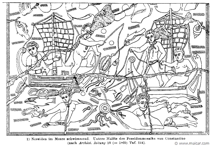 RIII.1-0215.jpg - RIII.1-0215: Nereids. Wilhelm Heinrich Roscher (Göttingen, 1845- Dresden, 1923), Ausfürliches Lexikon der griechisches und römisches Mythologie, 1884.