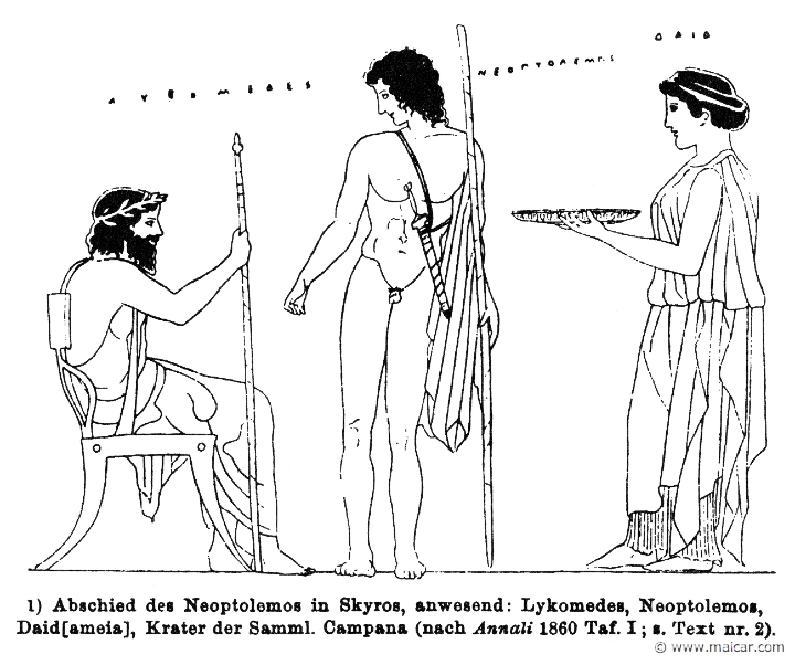 RIII.1-0170.jpg - RIII.1-0170: Farewell of Neoptolemus in Scyros. Wilhelm Heinrich Roscher (Göttingen, 1845- Dresden, 1923), Ausfürliches Lexikon der griechisches und römisches Mythologie, 1884.