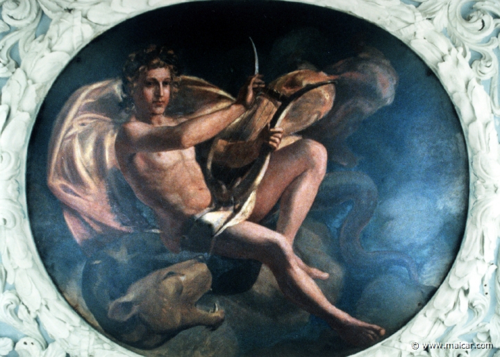 4802.jpg - 4802: Orpheus. Painting in the ceiling. Frederiksborgmuseet (Det Nationalhistoriske Museum på Frederiksborg Slot), Copenhagen.