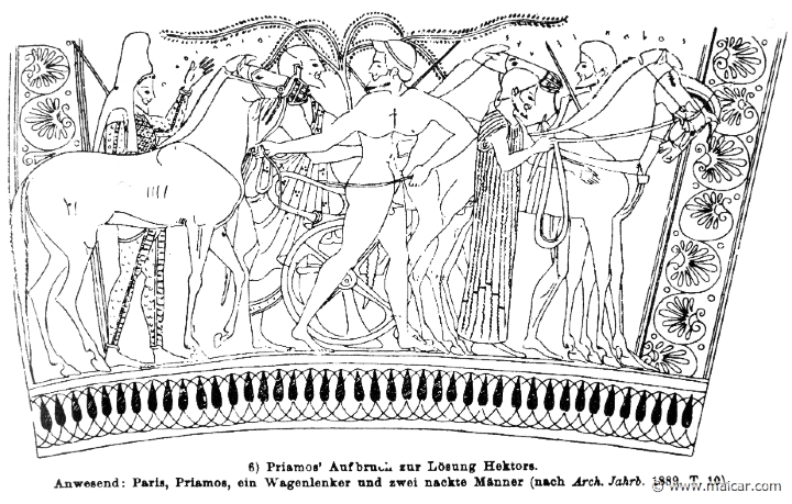 RIII.2-2957.jpg - RIII.2-2957: From left: Paris and Priam. Wilhelm Heinrich Roscher (Göttingen, 1845- Dresden, 1923), Ausfürliches Lexikon der griechisches und römisches Mythologie, 1884.