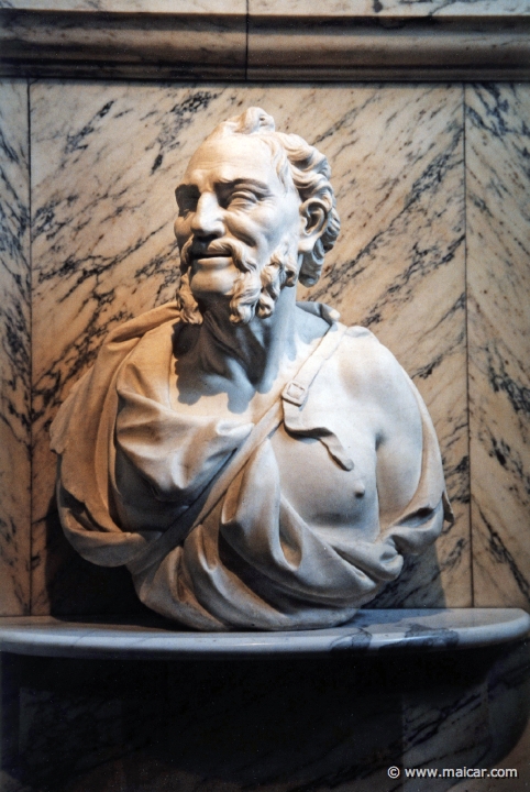 7906.jpg - 7906: Democritus. Marble. First half of the 18th century. Victoria and Albert Museum, London.