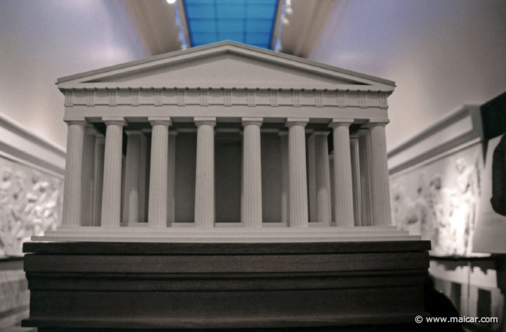 8134.jpg - 8134: Model of the Parthenon. Scale 1:50. Shows the Parthenon as it would have been when completed in 432. British Museum, London.