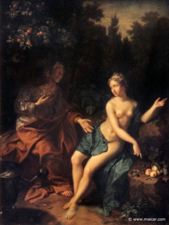 4721.jpg - 4721: Johann Christian Sperling 1689-1746: Vertumnus und Pomona 1719. Gemäldegalerie Alte Meister, Dresden.