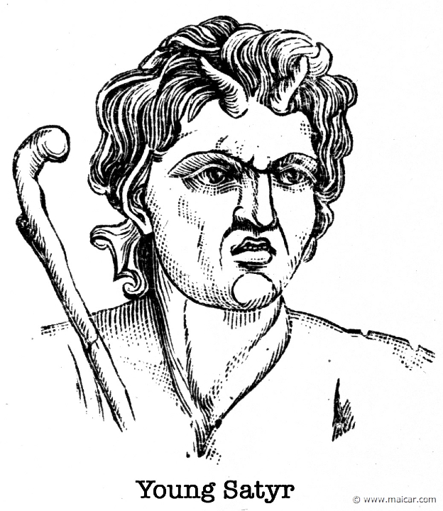 gay205.JPG - gay205: Satyr. Charles Mills Gayley, The Classic Myths in English Literature (1893).