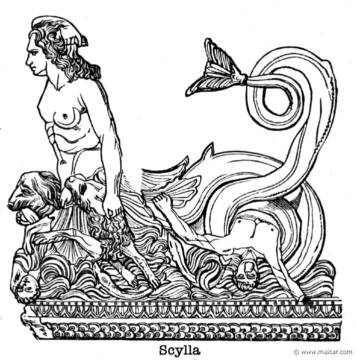 gay341.jpg - gay341: Scylla. Charles Mills Gayley, The Classic Myths in English Literature (1893).